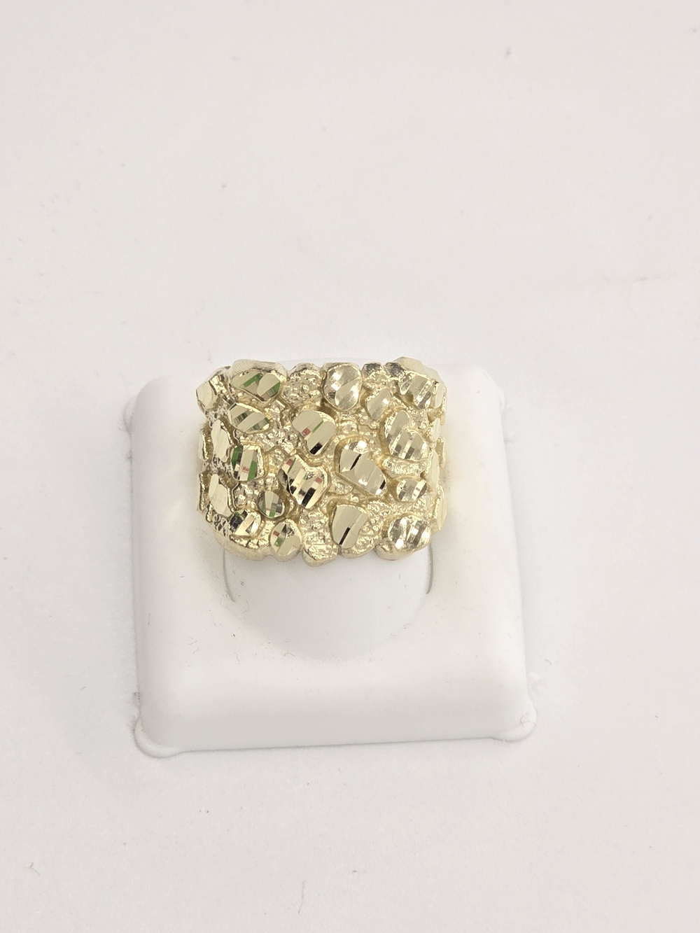 10kt Real Gold Nugget Ring For Men